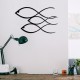 Decorative Metal Wall Accessory Fish Black