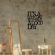 Decorative Metal Wall Accessory Its A Good Black