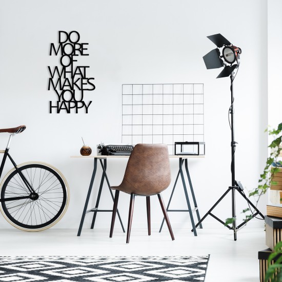 Decorative Metal Wall Accessory Do More Of What Makes You Happy Metal Decor Black Wallxpert Decorative Metal Wall Accessory Do More Of What Makes You Happy Metal Decor Black