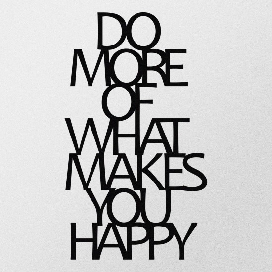 Decorative Metal Wall Accessory Do More Of What Makes You Happy Metal Decor Black Wallxpert Decorative Metal Wall Accessory Do More Of What Makes You Happy Metal Decor Black