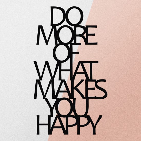 Decorative Metal Wall Accessory Do More Of What Makes You Happy Metal Decor Black Wallxpert Decorative Metal Wall Accessory Do More Of What Makes You Happy Metal Decor Black