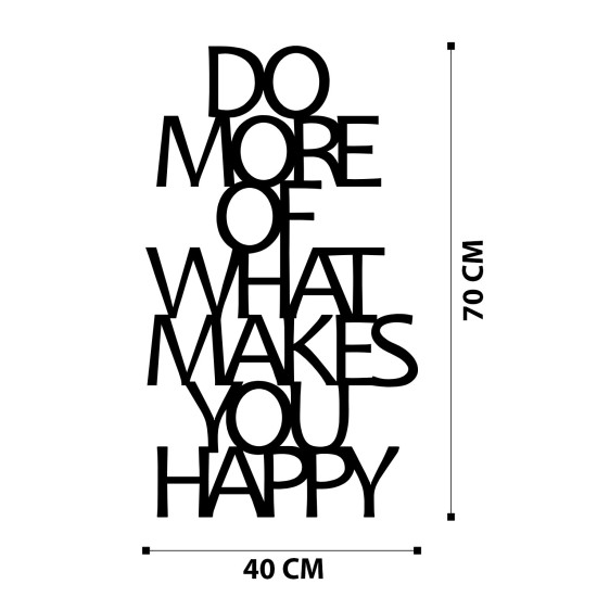 Decorative Metal Wall Accessory Do More Of What Makes You Happy Metal Decor Black Wallxpert Decorative Metal Wall Accessory Do More Of What Makes You Happy Metal Decor Black