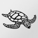 Wallxpert Decorative Metal Wall Accessory Caretta Caretta Black