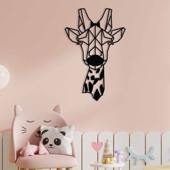 Decorative Metal Wall Accessory Gıraffe Metal Decor Black Decorative Metal Wall Accessory Gıraffe Metal Decor Black
