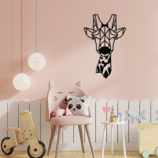 Decorative Metal Wall Accessory Gıraffe Metal Decor Black Decorative Metal Wall Accessory Gıraffe Metal Decor Black