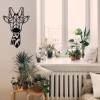 Decorative Metal Wall Accessory Gıraffe Metal Decor Black