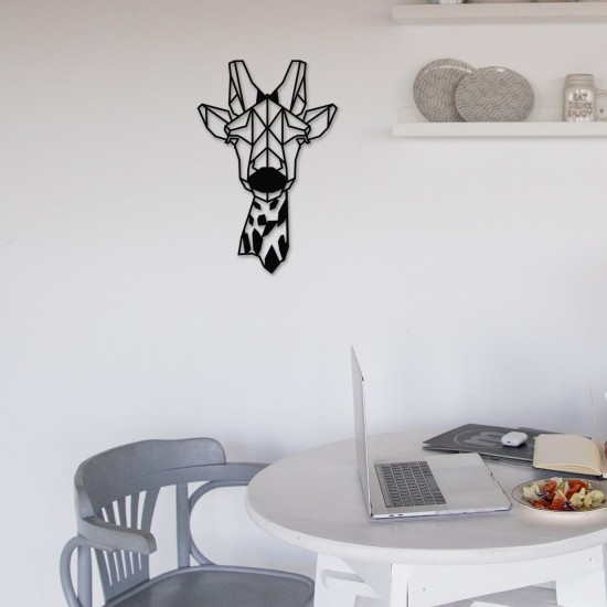 Decorative Metal Wall Accessory Gıraffe Metal Decor Black Decorative Metal Wall Accessory Gıraffe Metal Decor Black