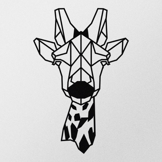 Decorative Metal Wall Accessory Gıraffe Metal Decor Black Decorative Metal Wall Accessory Gıraffe Metal Decor Black
