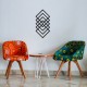 Wallxpert Decorative Metal Wall Accessory Geometry Black