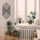Wallxpert Decorative Metal Wall Accessory Geometry Black