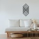 Wallxpert Decorative Metal Wall Accessory Geometry Black