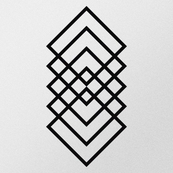 Wallxpert Decorative Metal Wall Accessory Geometry Black
