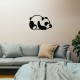 Decorative Metal Wall Accessory Panda Metal Decor Black Decorative Metal Wall Accessory Panda Metal Decor Black