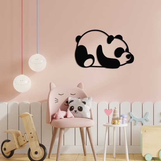 Decorative Metal Wall Accessory Panda Metal Decor Black Decorative Metal Wall Accessory Panda Metal Decor Black