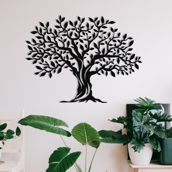 Decorative Metal Wall Accessory Yaprak Dokumu - M0111 Black Decorative Metal Wall Accessory Yaprak Dokumu - M0111 Black