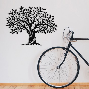 Decorative Metal Wall Accessory Yaprak Dokumu - M0111 Black