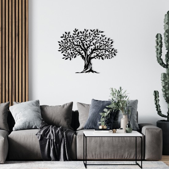 Decorative Metal Wall Accessory Yaprak Dokumu - M0111 Black Decorative Metal Wall Accessory Yaprak Dokumu - M0111 Black
