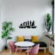 Wallxpert Decorative Metal Wall Accessory Evrim Black