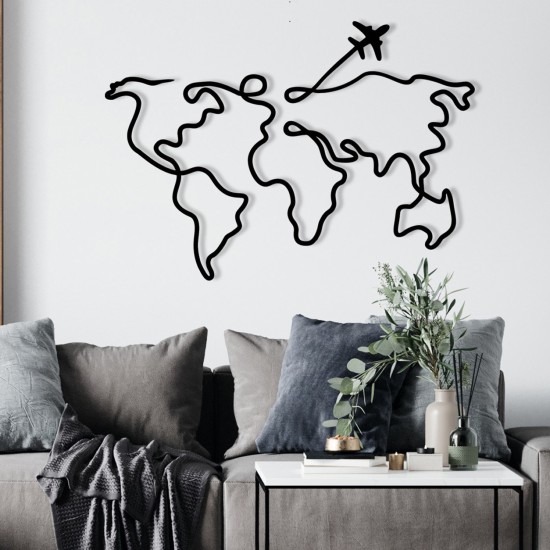 Decorative Metal Wall Accessory Mozzafiato Black Wallxpert Decorative Metal Wall Accessory Mozzafiato Black