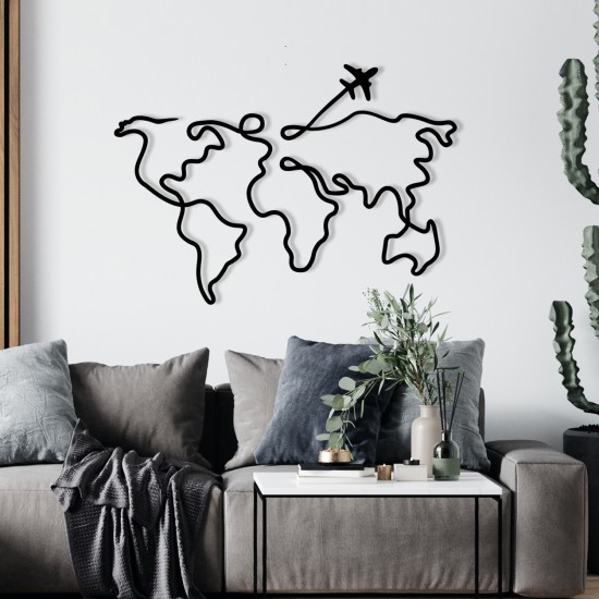 Decorative Metal Wall Accessory Mozzafiato Black Wallxpert Decorative Metal Wall Accessory Mozzafiato Black