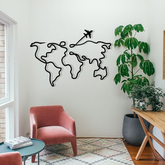 Decorative Metal Wall Accessory Mozzafiato Black Wallxpert Decorative Metal Wall Accessory Mozzafiato Black