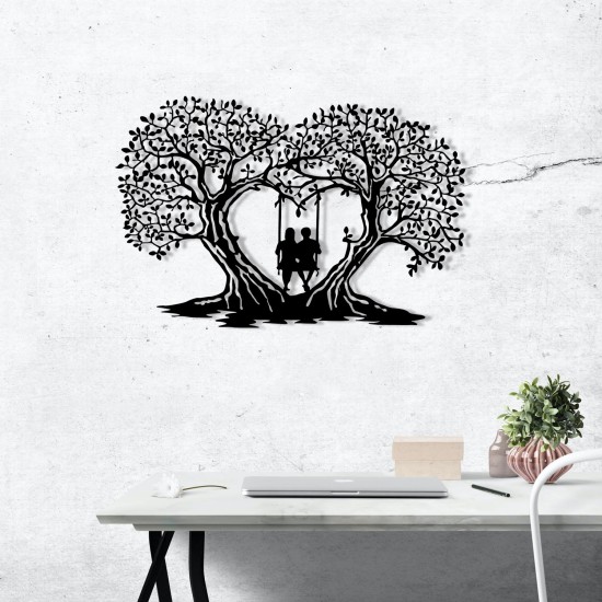 Decorative Metal Wall Accessory Love Black Decorative Metal Wall Accessory Love Black
