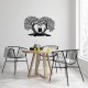 Decorative Metal Wall Accessory Love Black Decorative Metal Wall Accessory Love Black