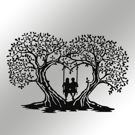 Decorative Metal Wall Accessory Love Black Decorative Metal Wall Accessory Love Black