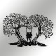 Decorative Metal Wall Accessory Love Black Decorative Metal Wall Accessory Love Black