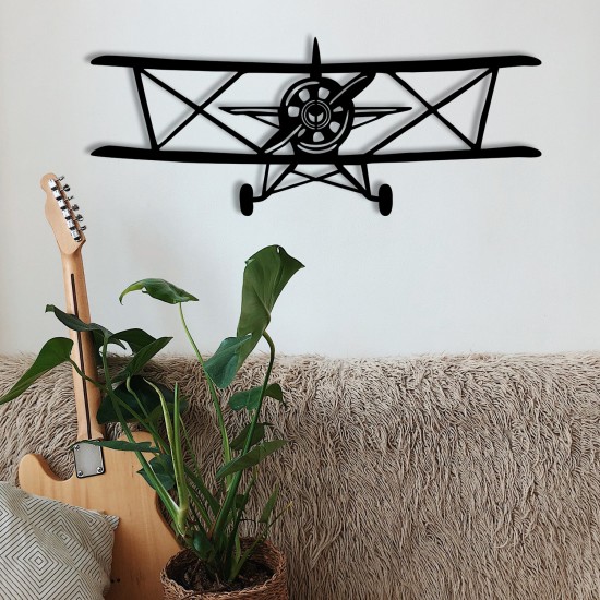 Decorative Metal Wall Accessory Vecihi Black