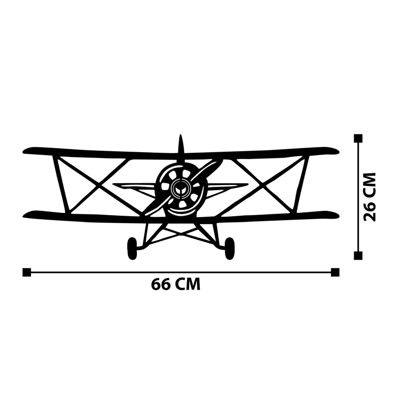 Decorative Metal Wall Accessory Vecihi Black