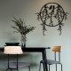 Wallxpert Decorative Metal Wall Accessory Sirayet Black