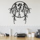 Wallxpert Decorative Metal Wall Accessory Sirayet Black