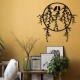 Wallxpert Decorative Metal Wall Accessory Sirayet Black