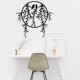 Wallxpert Decorative Metal Wall Accessory Sirayet Black