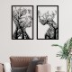 Wallxpert Decorative Metal Wall Accessory Lutuf Black