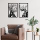 Wallxpert Decorative Metal Wall Accessory Lutuf Black