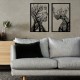 Wallxpert Decorative Metal Wall Accessory Lutuf Black