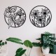 Decorative Metal Wall Accessory Mucbir Black Decorative Metal Wall Accessory Mucbir Black