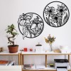 Decorative Metal Wall Accessory Mucbir Black