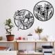 Decorative Metal Wall Accessory Mucbir Black Decorative Metal Wall Accessory Mucbir Black