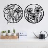 Decorative Metal Wall Accessory Mucbir Black