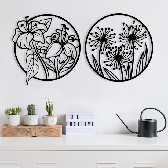 Decorative Metal Wall Accessory Mucbir Black Decorative Metal Wall Accessory Mucbir Black