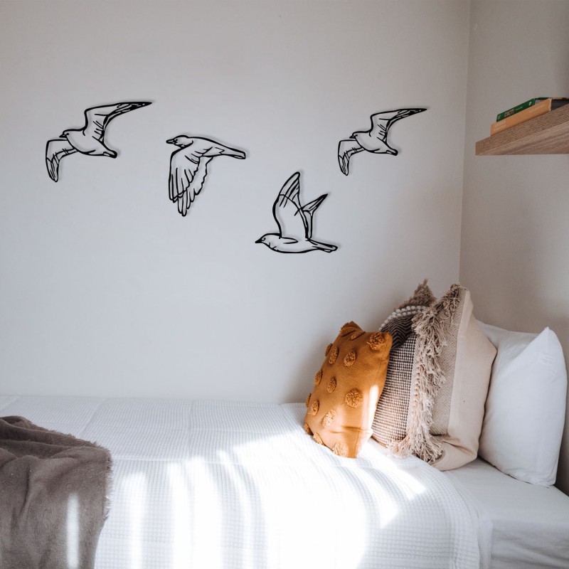 Wallxpert Decorative Metal Wall Accessory Zevahir Black