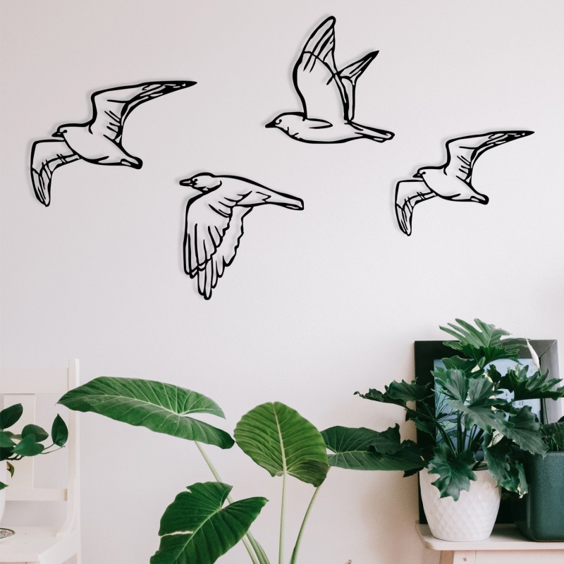 Wallxpert Decorative Metal Wall Accessory Zevahir Black