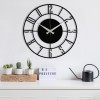 Wallxpert Decorative Metal Wall Clock Enzoclock - S011 Black
