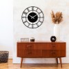 Wallxpert Decorative Metal Wall Clock Enzoclock - S011 Black
