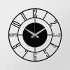 Wallxpert Decorative Metal Wall Clock Enzoclock - S011 Black