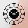 Wallxpert Decorative Metal Wall Clock Enzoclock - S011 Black