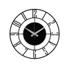 Wallxpert Decorative Metal Wall Clock Enzoclock - S011 Black